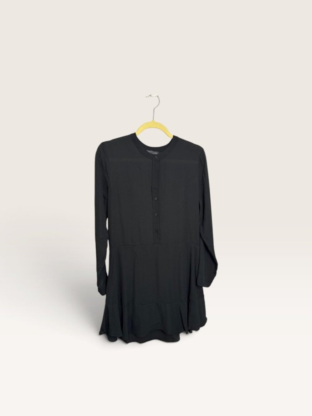 Aqua button down black midi swing dress size medium fairy grunge gothic witchy